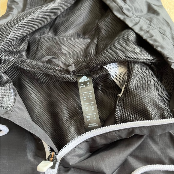 Women Adidas Cropped Windbreaker Size Small - Picture 4 of 5